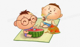 爆料吃瓜搞笑插画图片